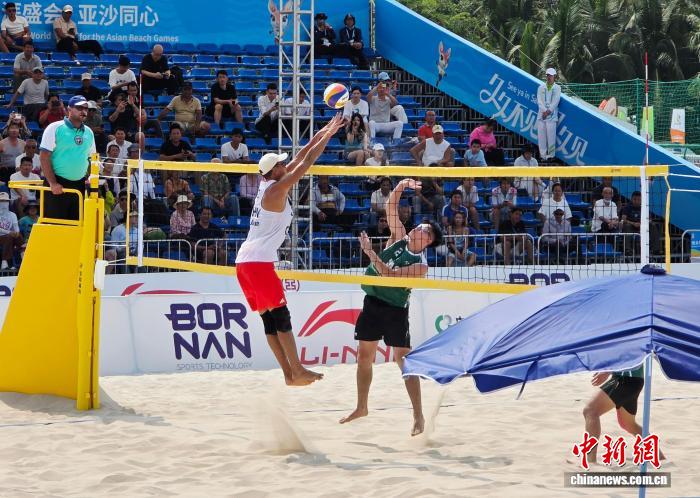 中国沙排队首战全胜 四组合开门红